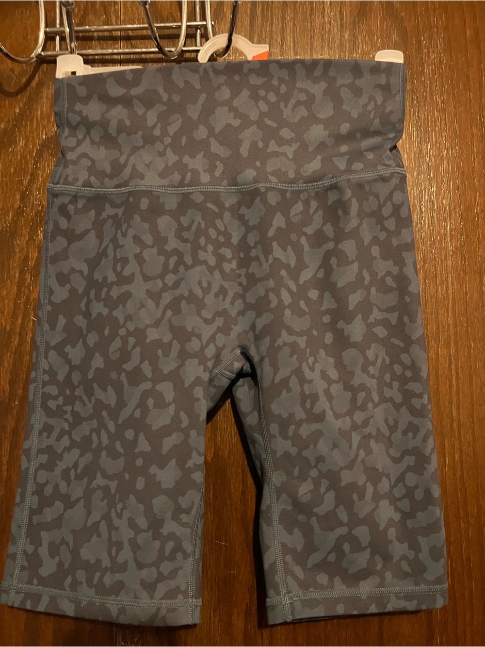 BuffBunny Gray Patterned High-Rise Athletic Bike Shorts